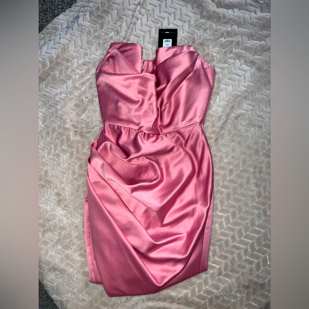 fashion nova satin corset dress